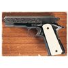 Image 1 : Engraved Colt Commander Semi-Automatic Pistol with Ivory Grips and Box