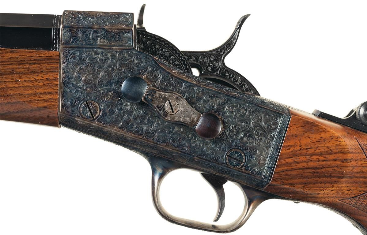 Engraved Pedersoli Rolling Block 120th Anniversary Creedmoor Target Rifle