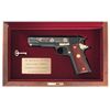 Image 1 : A&A Engraved Colt Government John Wayne Tribute Commemorative Semi-Automatic Pistol with Case