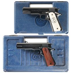 Collector's Lot of Two Matching Serial Numbered Colt Government Model  The Dallas Arms Collectors As