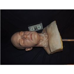 SIX FEET UNDER MAIN CHARACTER SILICONE HEAD WITH BUST SCREEN USED HERO
