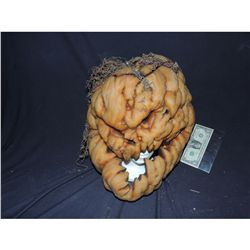 PUMPKIN DEMON GOD WEARABLE REVERSIBLE DUAL FACED SILICONE ON URETHANE HERO HEAD MASK