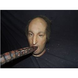 SPECIES 3 CHOKING SILICONE HEAD ON FIBERGLASS UNDER SKULL AS SIL TENTACLE WAS FORCED DOWN HIS THROAT