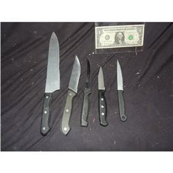 THE COLLECTOR LOT OF 5 SCREEN USED HERO & STUNT KNIVES 3 USED BY THE MAN IN HIS LAIR