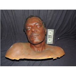 TWISTED SAMUEL L JACKSON'S SCREEN USED & MATCHED HERO DEAD BODY HEAD SILICONE W/ HAND PUNCHED HAIRS