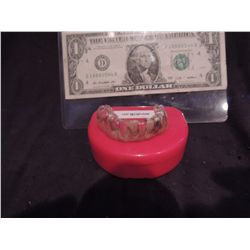 PIRATES OF THE CARIBBEAN ON STRANGER TIDES SCREEN USED HERO BLACKBEARD TEETH IAN MCSHANE