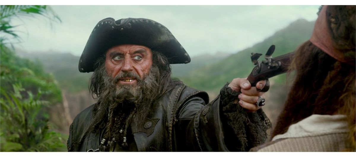 PIRATES OF THE CARIBBEAN ON STRANGER TIDES SCREEN USED HERO BLACKBEARD pirates-of-the-caribbean-on-stranger-tides-screen-used-hero-blackbeard