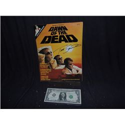 TOM SAVINI SIGNED DAWN OF THE DEAD POSTER BOOK MINT CONDITION NO RESERVE!