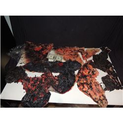 TRUE BLOOD HUGE LOT OF SCREEN USED BURNT VAMPIRE SKIN