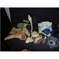 HUGE LOT OF MISC HORROR F/X RUBBLE NO RESERVE! HIGH BID GETS ALL YOU SEE!