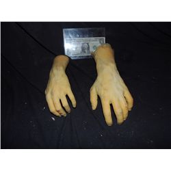 MALE AND FEMALE RAW URETHANE HAND CASTINGS LOT OF 2