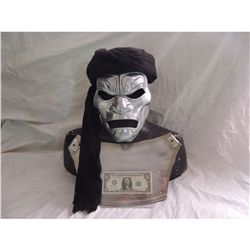 300 IMMORTALS SCREEN USED HERO MASK WITH TURBAN AND CHEST ARMOR FIRST ONE MADE FOR SCREEN USE!