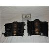 Image 1 : ANCIENT MONGOLIAN FIRE NATION WARRIOR SCREEN USED LEATHER GAUNTLETS 1
