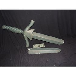UNDERDOG STATUE SWORD SCREEN USED NO RESERVE!
