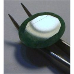 22.55 CARAT *HUGE* EMERALD BEAUTIFUL OVAL CUT & FACETED PRECIOUS GEMSTONE!! GEMSTONE CAME OUT OF SAF