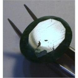 22.50 CARAT *HUGE* EMERALD BEAUTIFUL OVAL CUT & FACETED PRECIOUS GEMSTONE!! GEMSTONE CAME OUT OF SAF