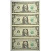 Image 2 : 10 UNCUT SHEETS OF 4 EACH OF 1995 $1.00 BILLS