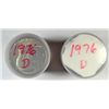 Image 1 : ( 2 ) 1976 KENNEDY HALF DOLLAR GEM BU ROLLS, ( 20 ) COINS EACH,  BICENTENNIAL