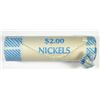Image 1 : ( 1 ) RARE 1983-D GEM BU NICKEL BANK WRAPPED ROLL ( 40 ) COINS