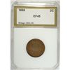 Image 1 : 1868 2 CENT PIECE, PCI EF-45  NICE!