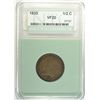 Image 1 : 1835 HALF CENT, NTC VF-30  LOOKS BETTER