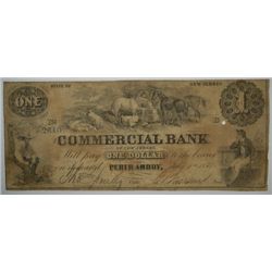 1856 $1  COMMERCIAL BANK OF NEW JERSEY NOTE