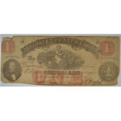 1862 $1 VIRGINIA TREASURY NOTE