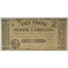 Image 1 : 1861 $2 STATE OF NORTH CAROLINA NOTE
