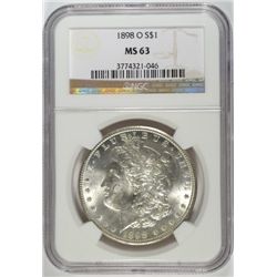 1898-O MORGAN DOLLAR NGC MS63
