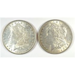 2 MORGAN DOLLARS AU/BU