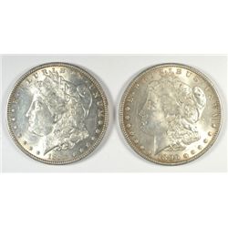 2 MORGAN DOLLARS AU/BU