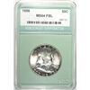 Image 1 : 1956 FRANKLIN HALF DOLLAR, NTC MS-64 FBL  NICE