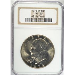 1978-D EISENHOWER DOLLAR, NGC MS-65