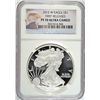 Image 1 : 2012 AMERICAN SILVER EAGLE, PROOF 70, DEEP CAMEO  FIRST STRIKE