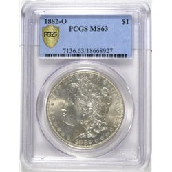 1882-O MORGAN DOLLAR PCGS MS63