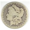 Image 1 : 1892-CC MORGAN SILVER DOLLAR, GOOD, SEMI-KEY