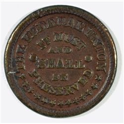 NO DATE CIVIL WAR TOKEN ARMY-NAVY