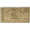 Image 1 : 1863 FIVE CENT STATE OF NORTH CAROLINA NOTE