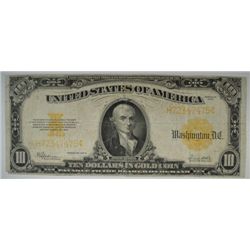 1922 $10 GOLD CERTIFICATE