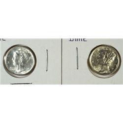 1935 MS64 & 1936 MS64 MERCURY DIMES