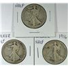 Image 1 : 1916 (P-D-S) WALKING LIBERTY HALF DOLLAR AG