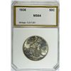 Image 1 : 1936 WALKING LIBERTY HALF DOLLAR PCI MS64