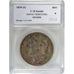 1878-CC MORGAN DOLLAR SEGS FINE 15 DETAILS