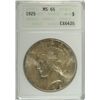 Image 1 : 1925 PEACE DOLLAR ANACS MS65