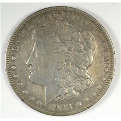 1903-O MORGAN SILVER DOLLAR, VF  SCARCE COIN