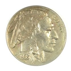 1935-D BUFFALO NICKEL, MS-64 NICE COLOR