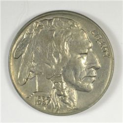 1937-D BUFFALO NICKEL, MS-63