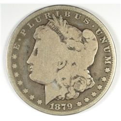 1879-CC MORGAN SILVER DOLLAR,  VG  SEMI-KEY