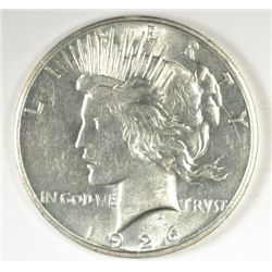 1926-D PEACE SILVER DOLLAR, MS-63  WHITE