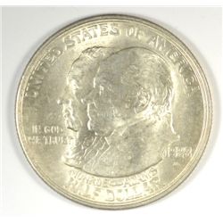 1923-S MONROE COMMEMORATIVE HALF DOLLAR, BORDERLINE MS-65, BLAST WHITE RARE!